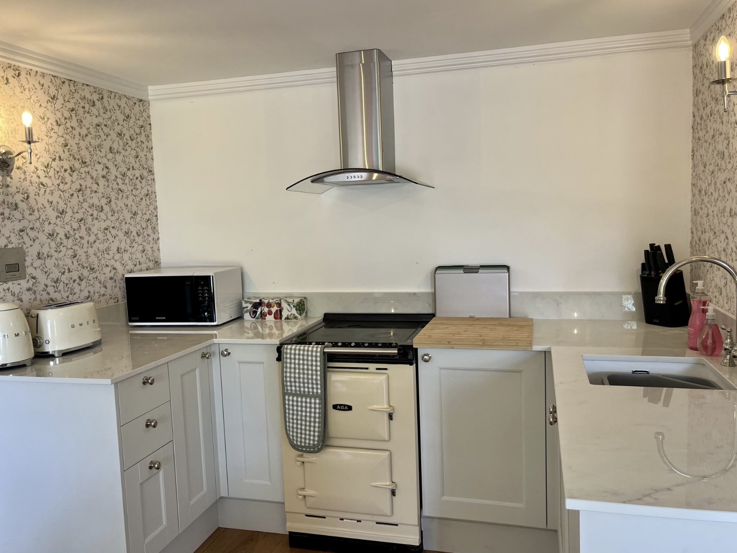The kitchen at Ruthlin with its electric Aga